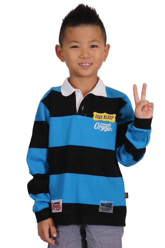 Ocean Polo Shirt Black & Royal