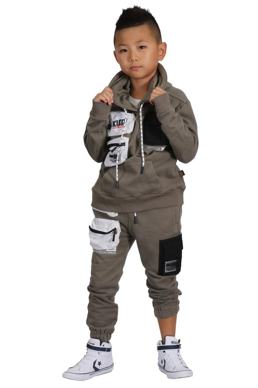 Raffia Ash Grey Hoodie Set
