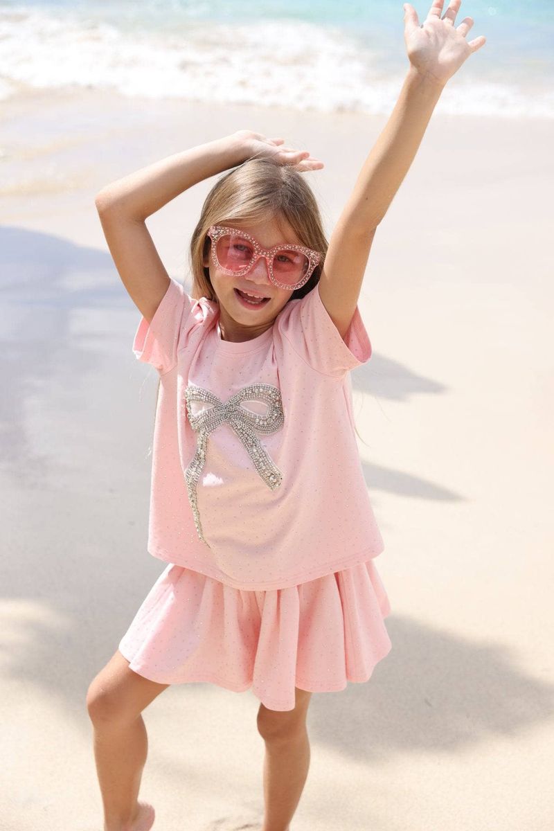 Crystal Bow Short Set