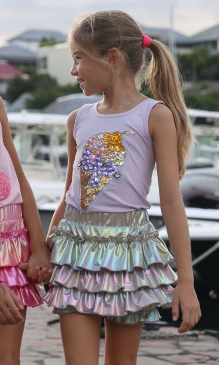 Ice Cream Gems Tank Lila