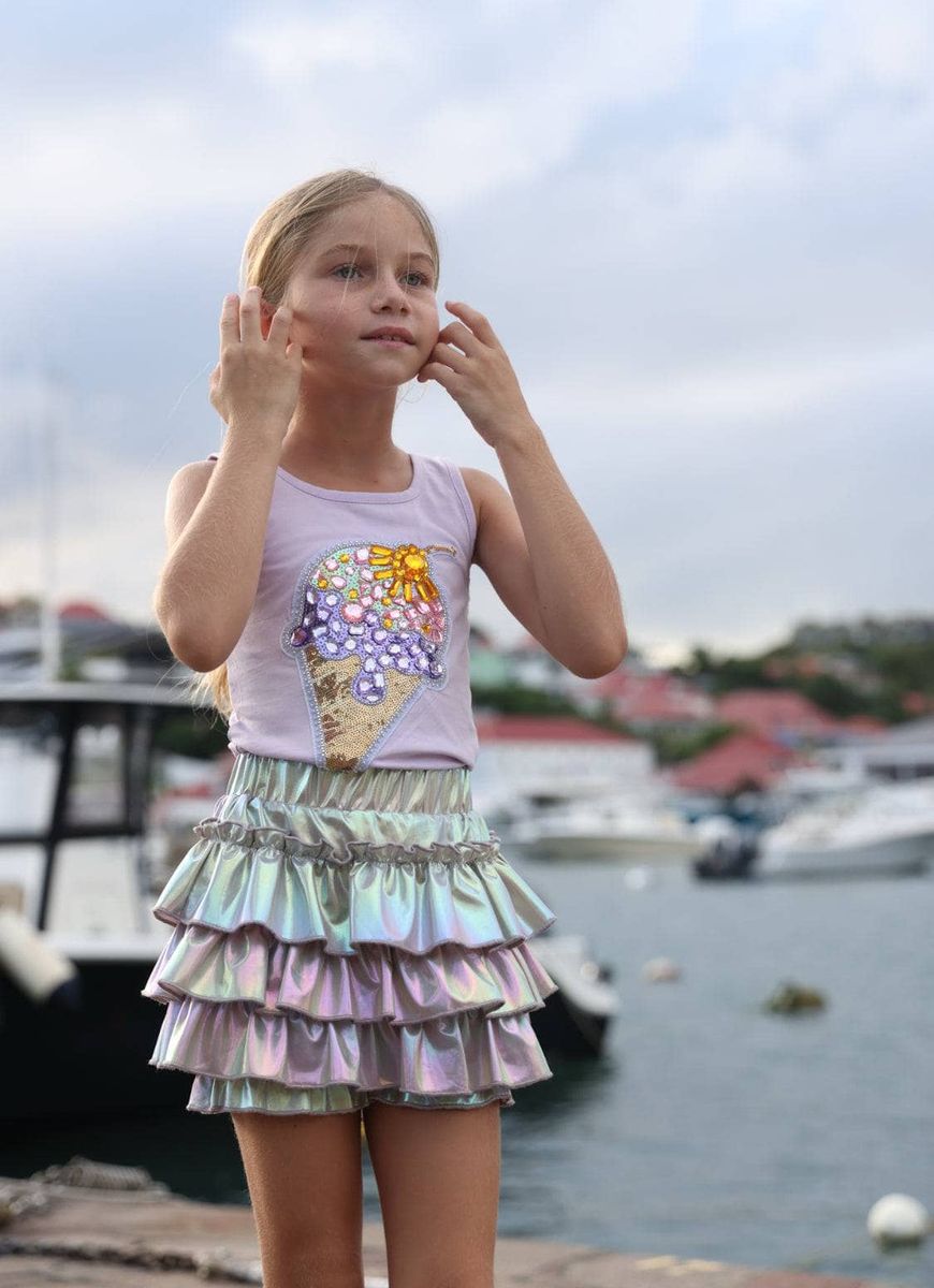Ice Cream Gems Tank Lila