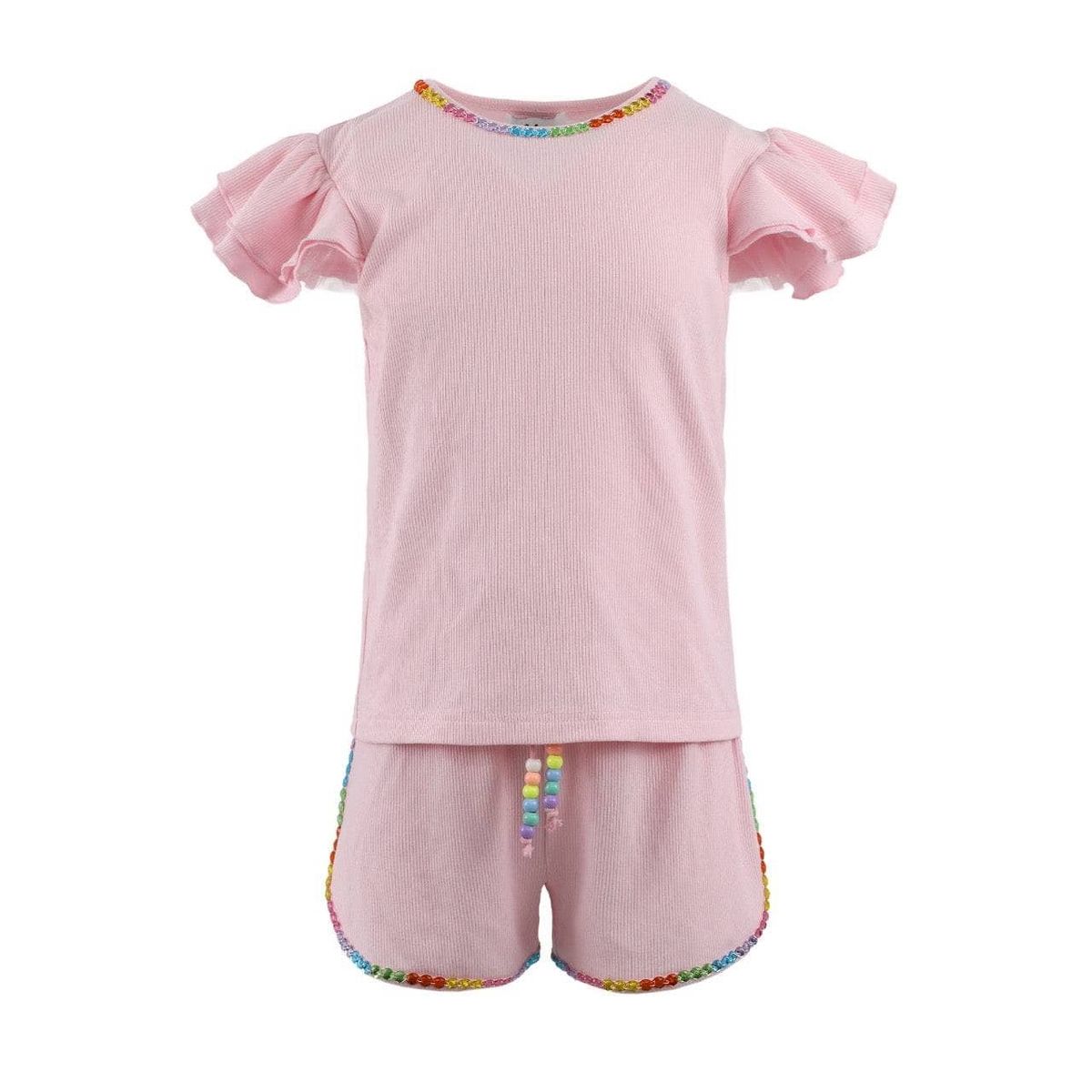 Candy Gem Ruffle Set Baby Pink