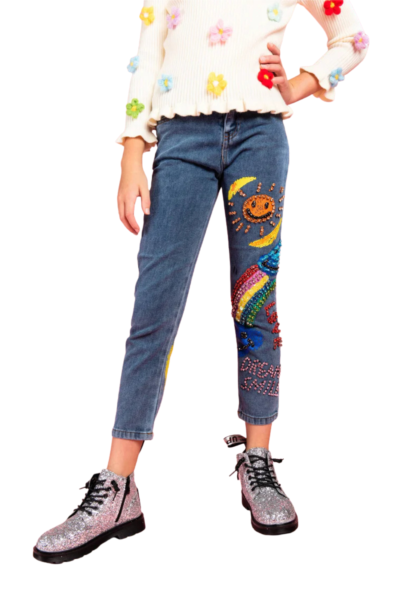Summer Love Art Jeans