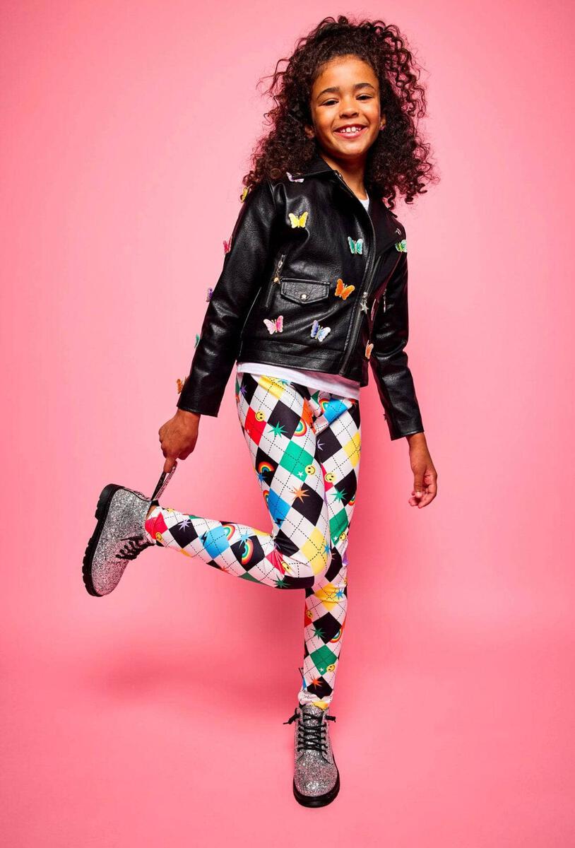 Leggings Emoji Checkered