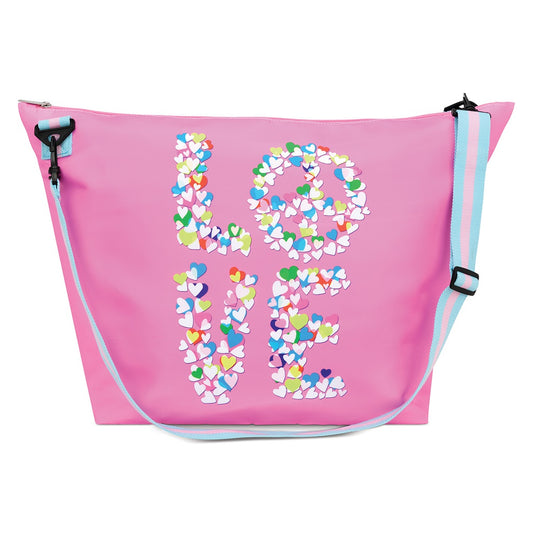 Peace & Love Reversible Weekender Bag