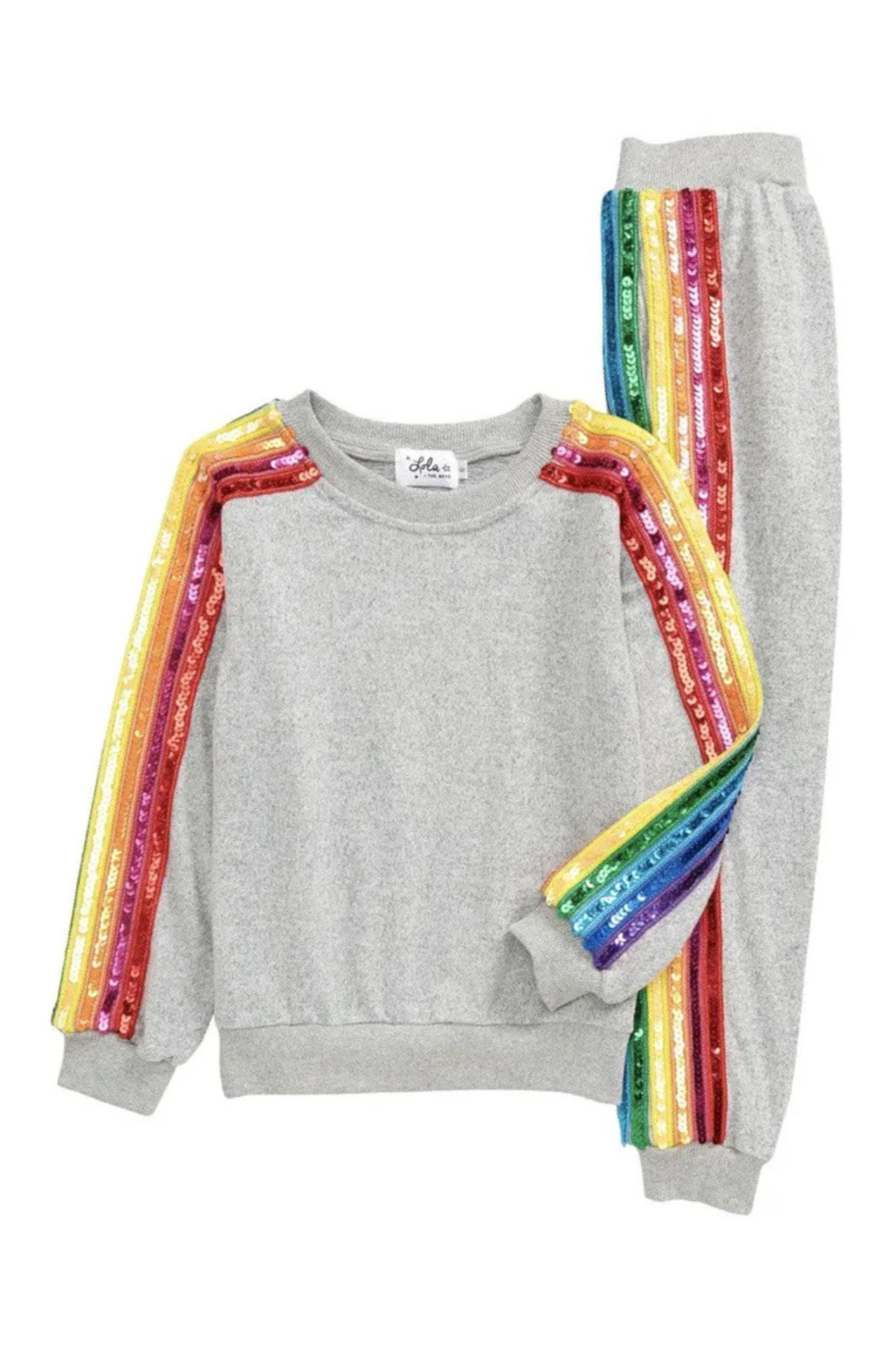 Sequin Rainbow Tracksuit Set