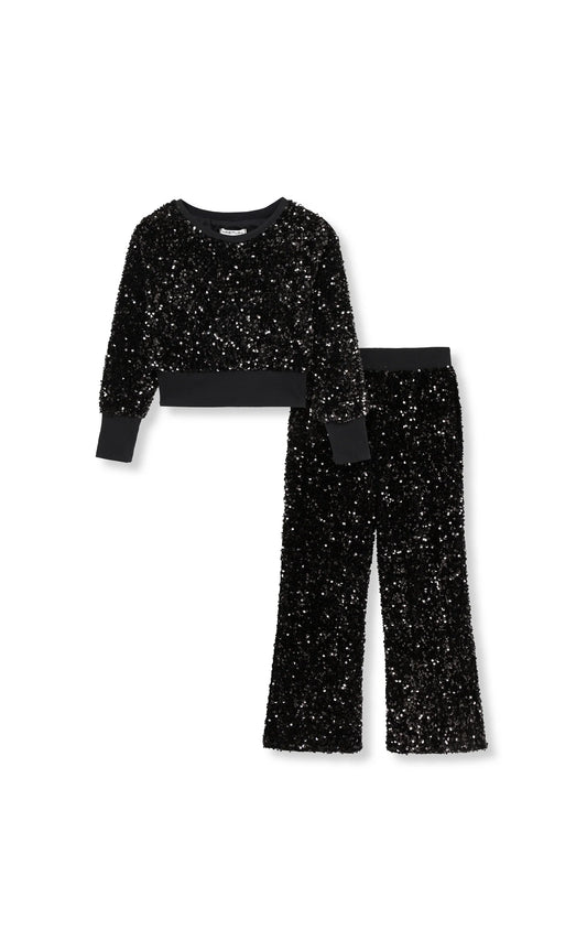 Allover Sequin Pant Set