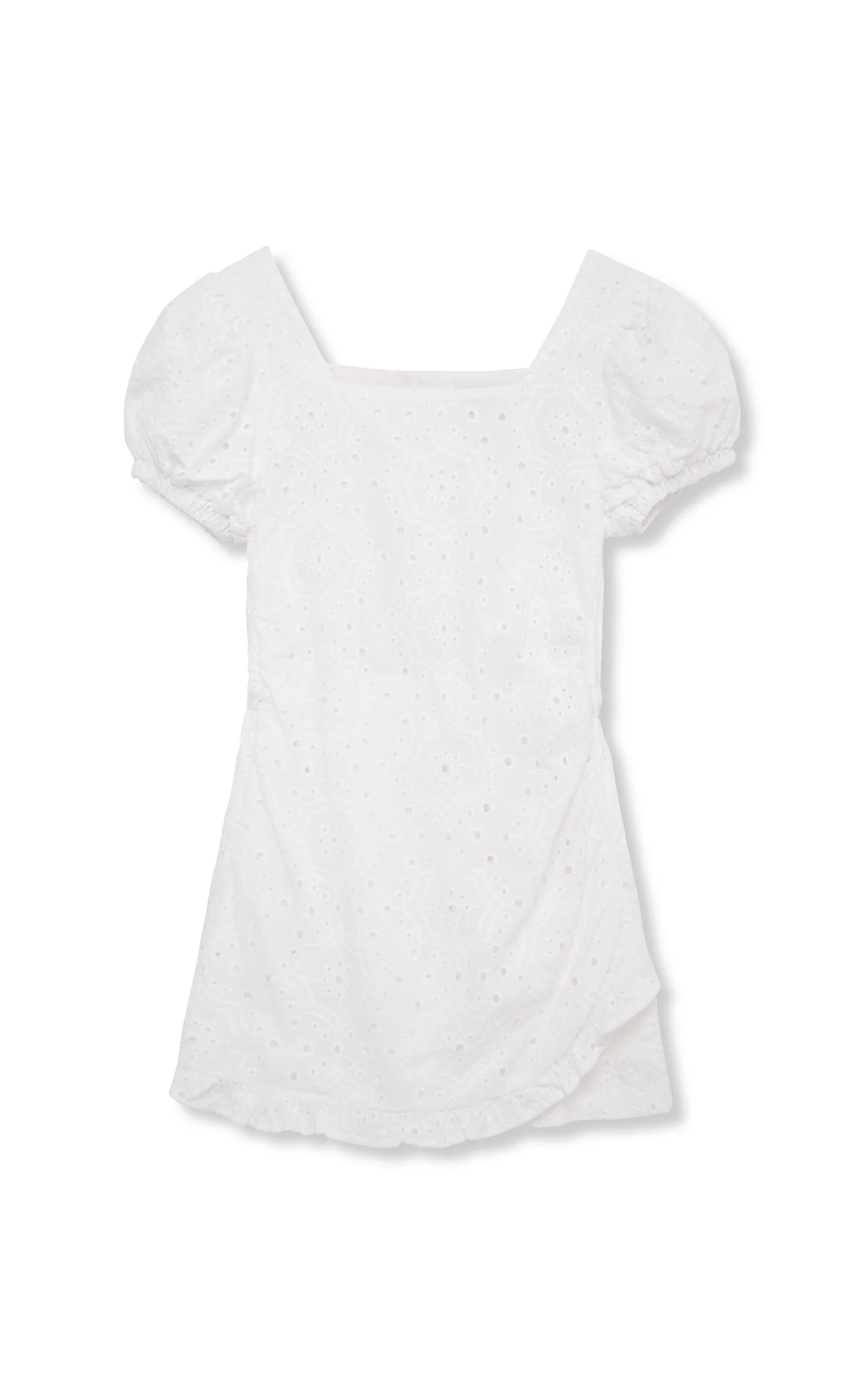 Allover Eyelet Romper White