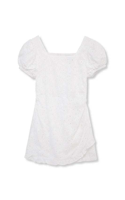 Allover Eyelet Romper White