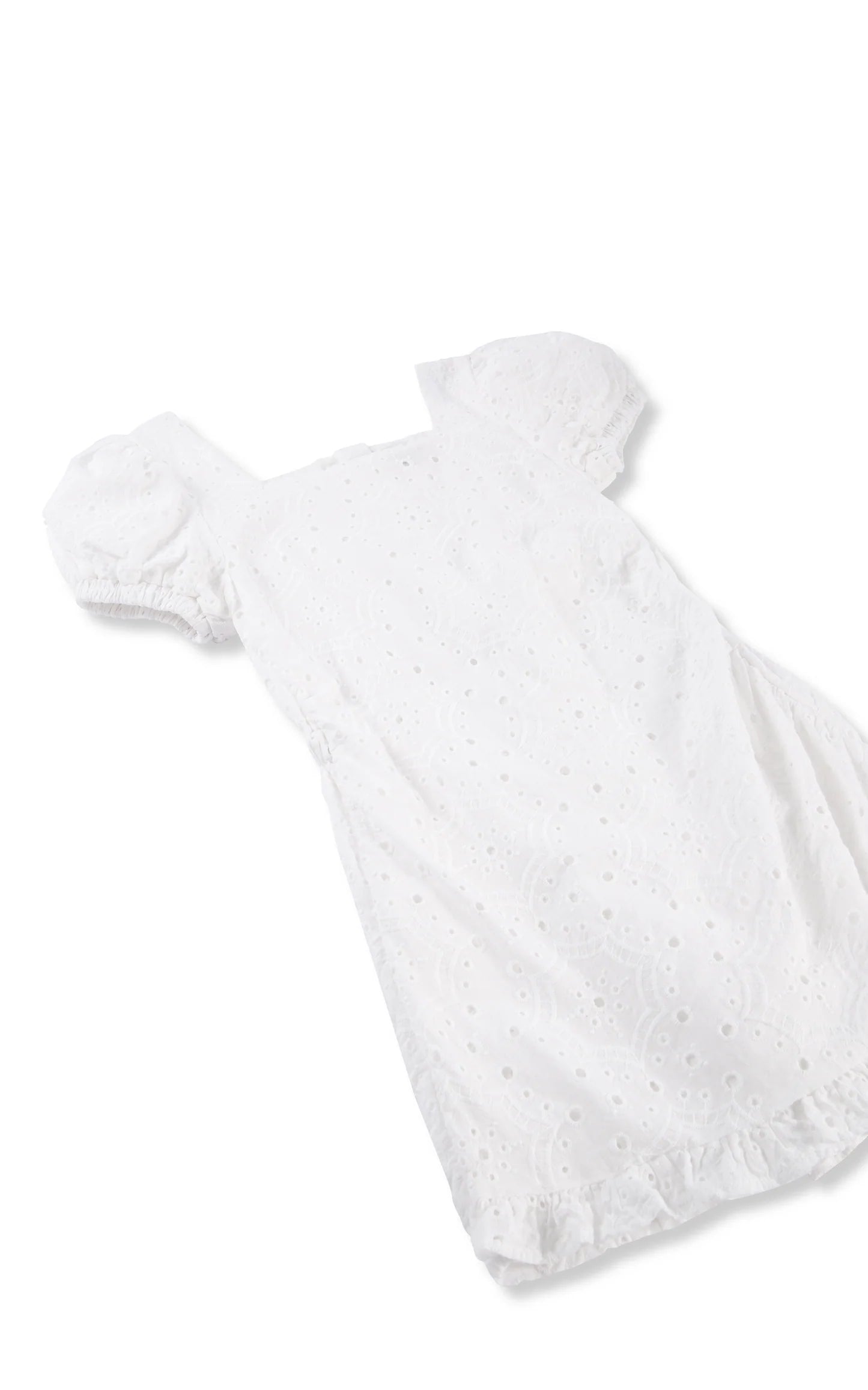 Allover Eyelet Romper White