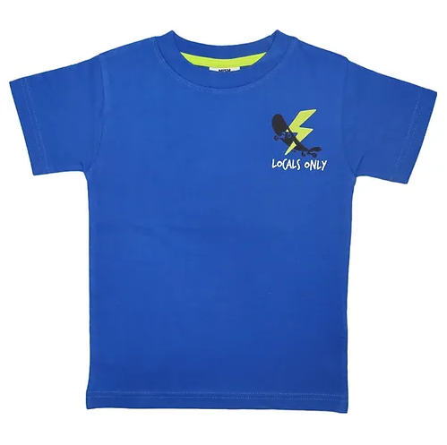 Locals Only Tee Cobalt Blue