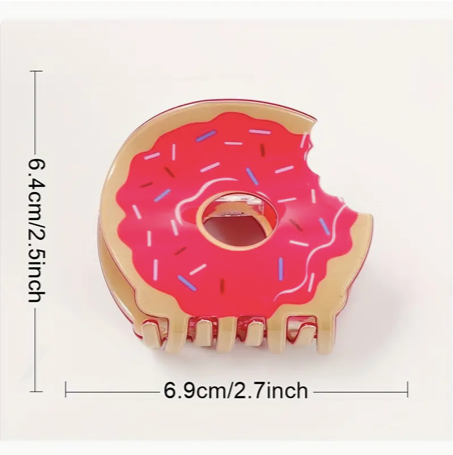 Donuts Claw Hair Clips