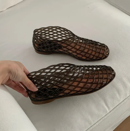 Black Transparent Gel Sandals