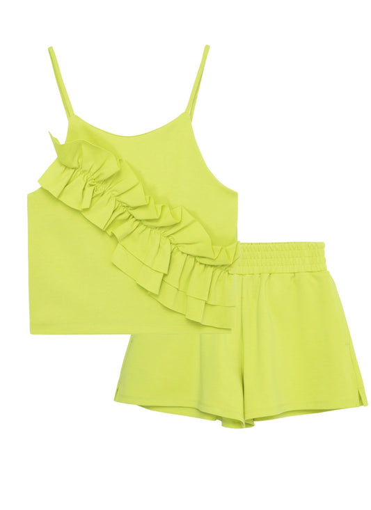 Neon Lime Short Set