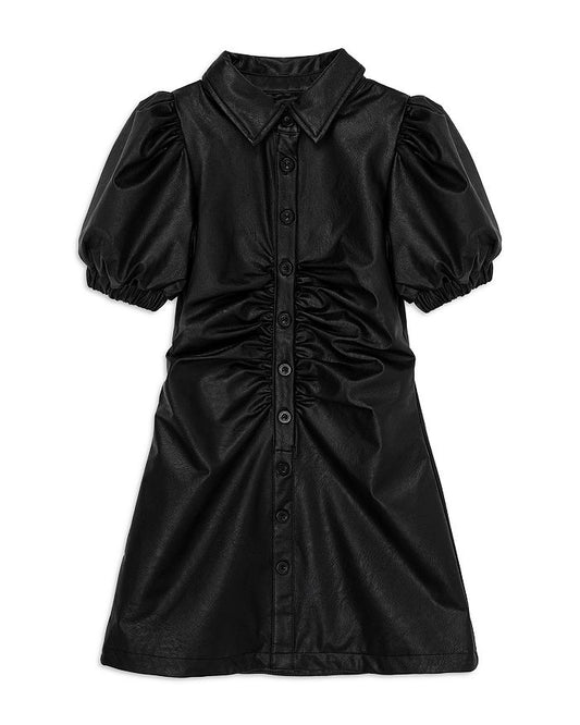 Leather Dress Black