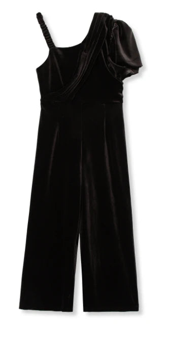 Asymetrical Black Jumpsuit