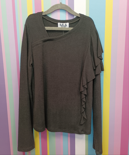 Asymetrical Sweater Black