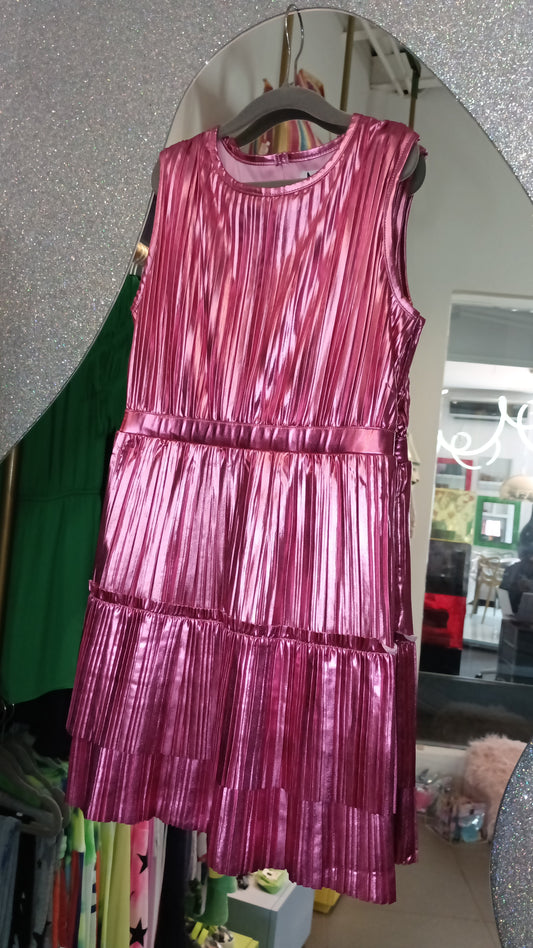 Pink Double Ruffle Dress