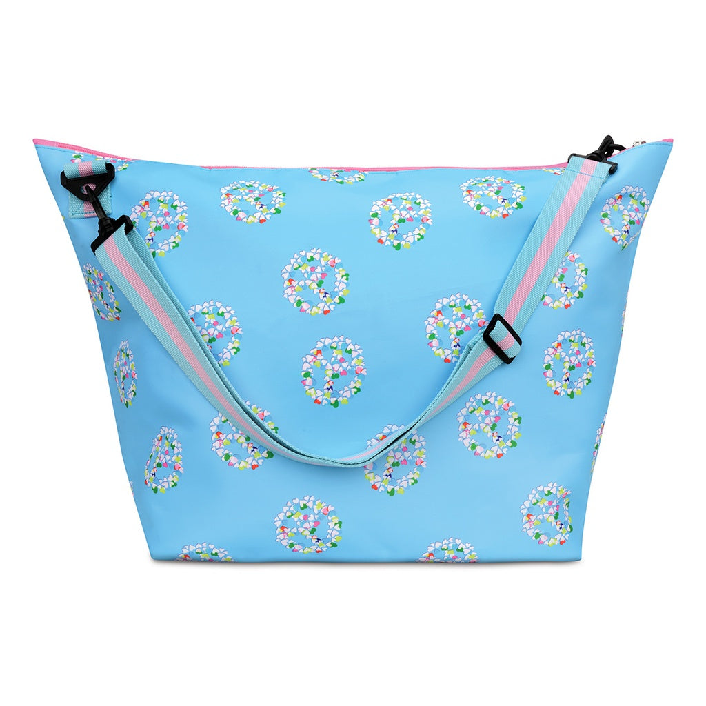 Peace & Love Reversible Weekender Bag