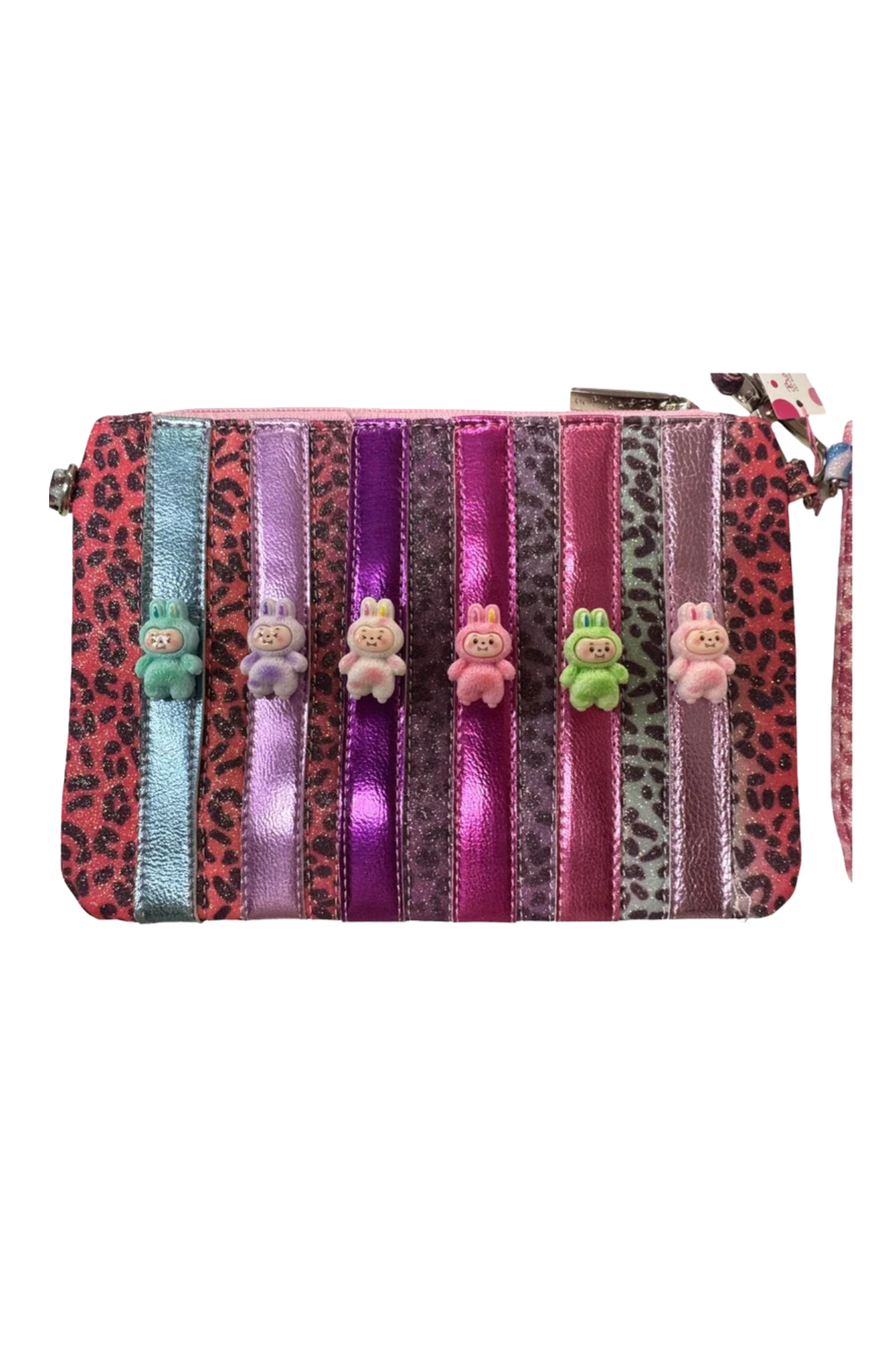 Leopard Crossbody Labubu Bag Clutch