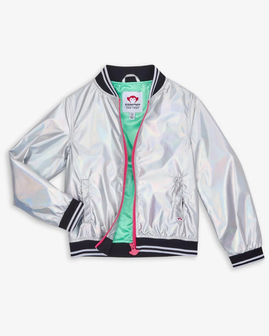 Iridescent Nikki Bomber Jacket