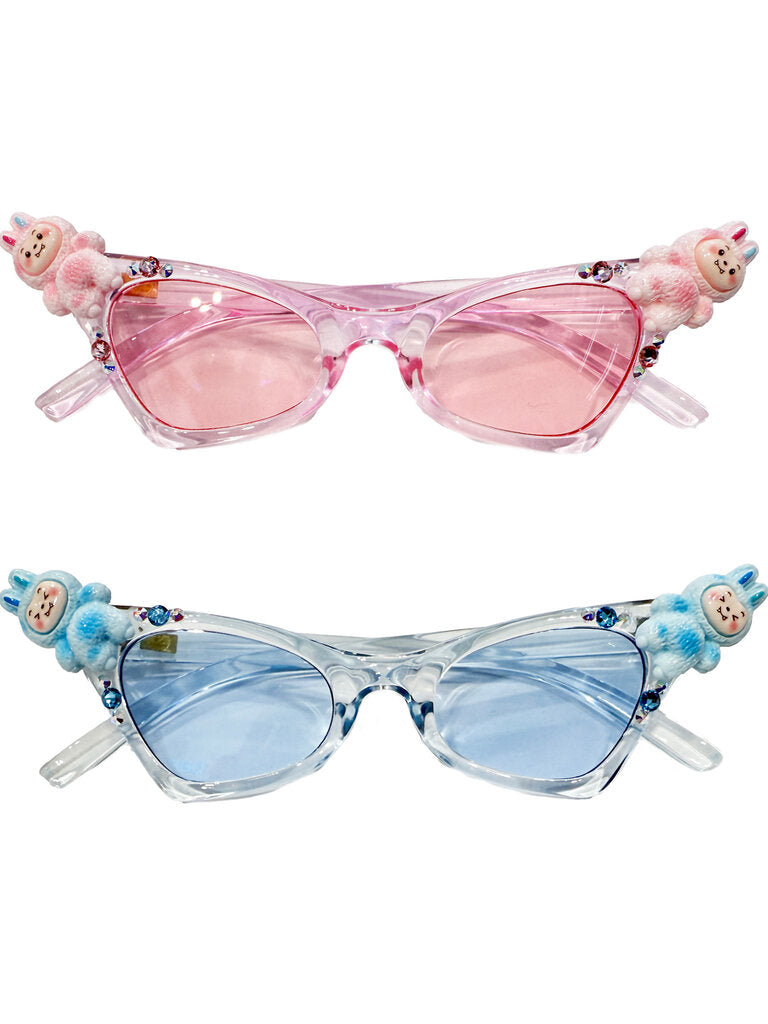 Pink Crystallized Cutesters Translucent Sunglasses