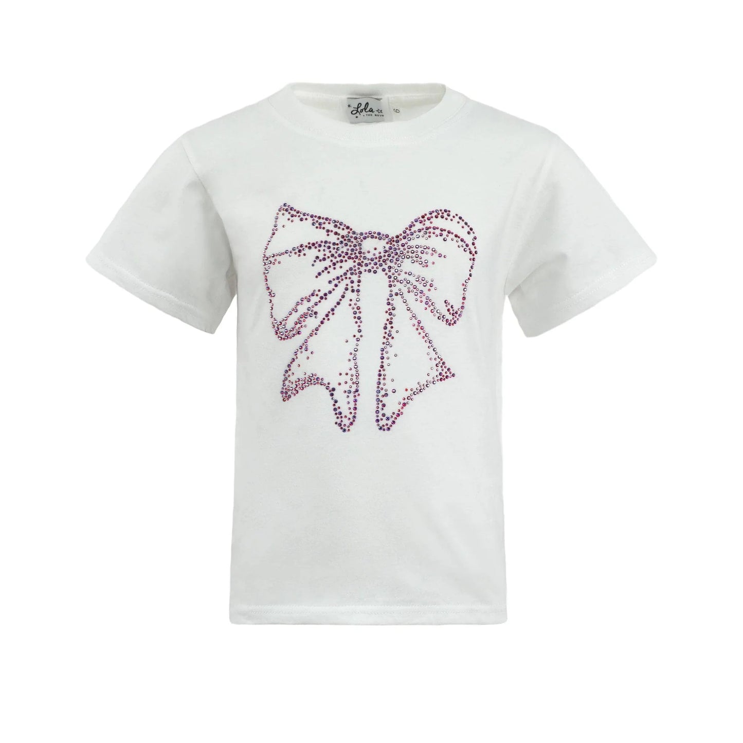 Crystal Bow White T-Shirt