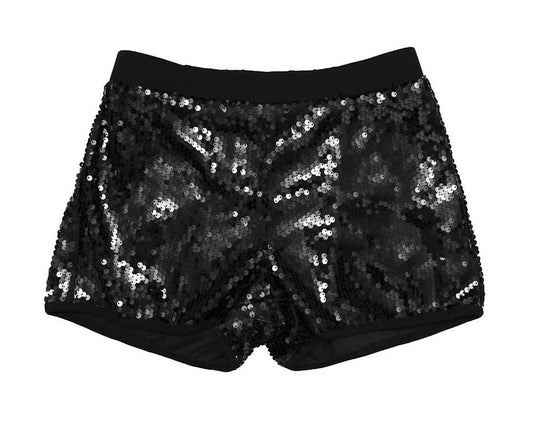 Sequin Short Black