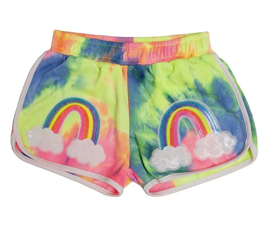 Pastel Tie-Dye Rainbow Short