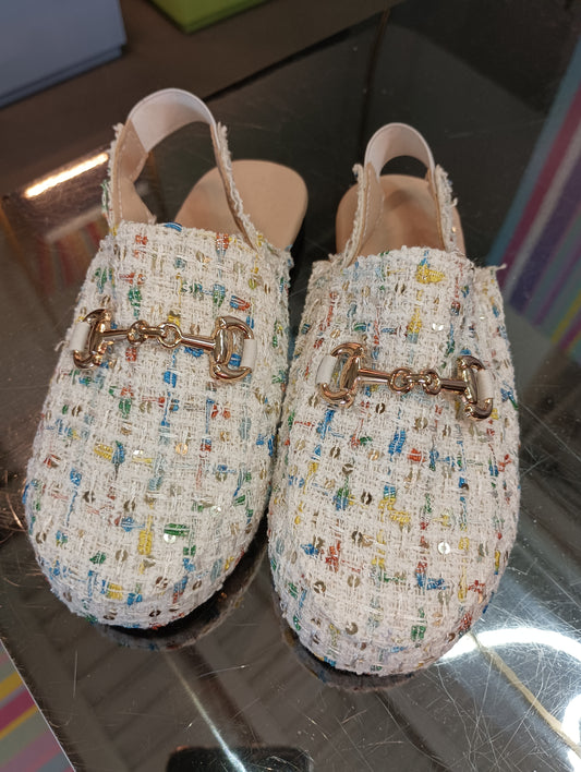 Suecos tejidos multicolor blanco