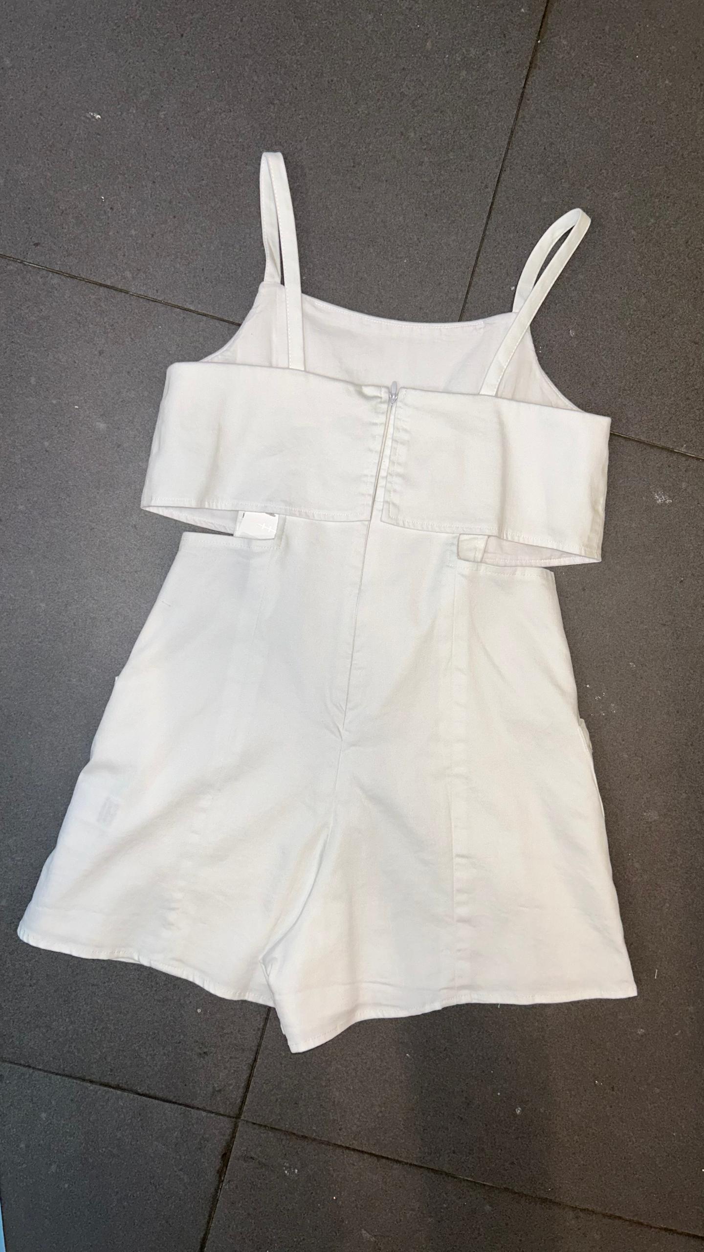 Romper Overlay White