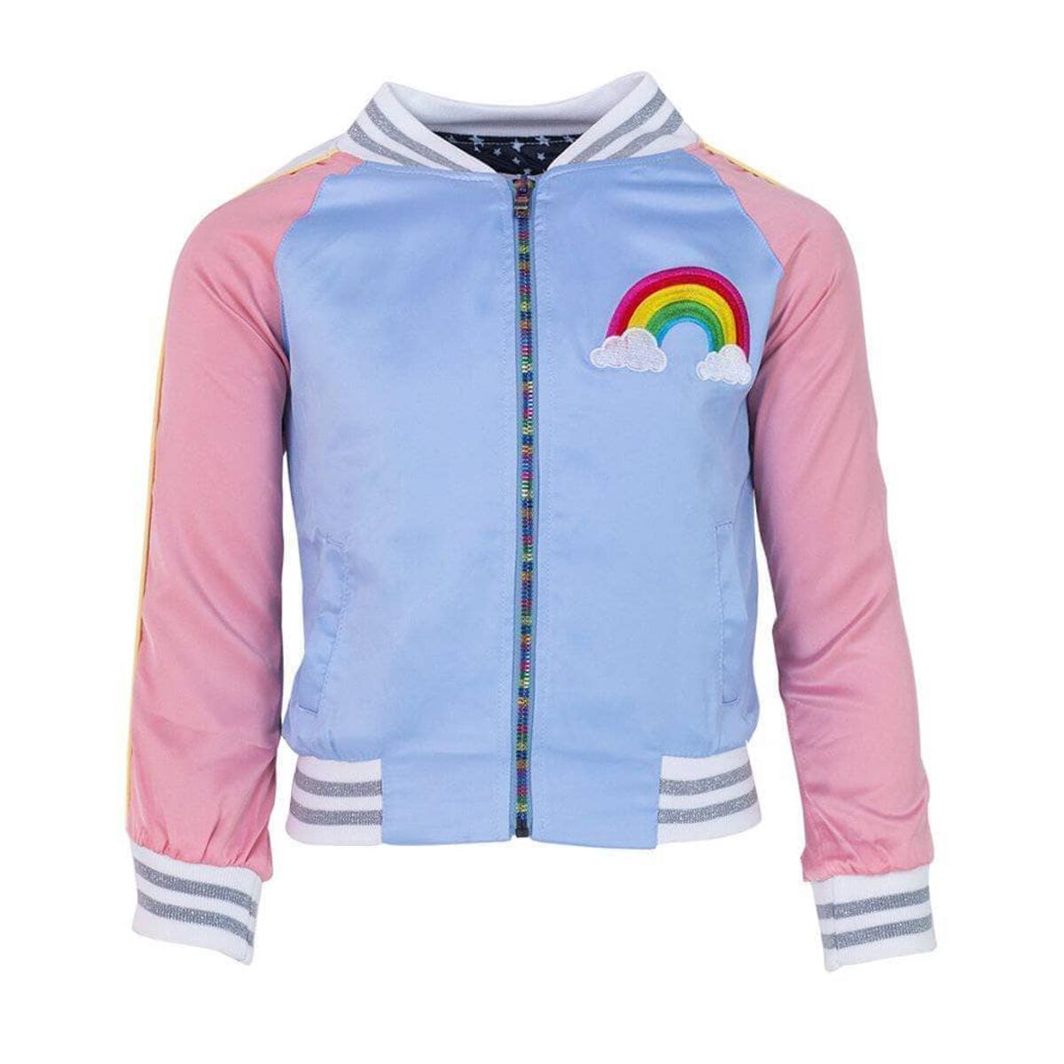 Sky Unicorn Satin Bomber