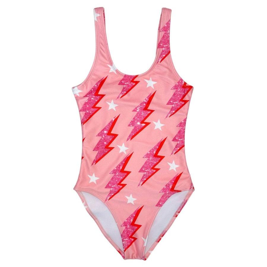 Shiny Sugar Flash Swimsuit Coral