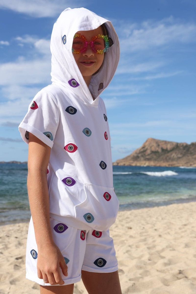 Rainbow Evil Eye Short Set