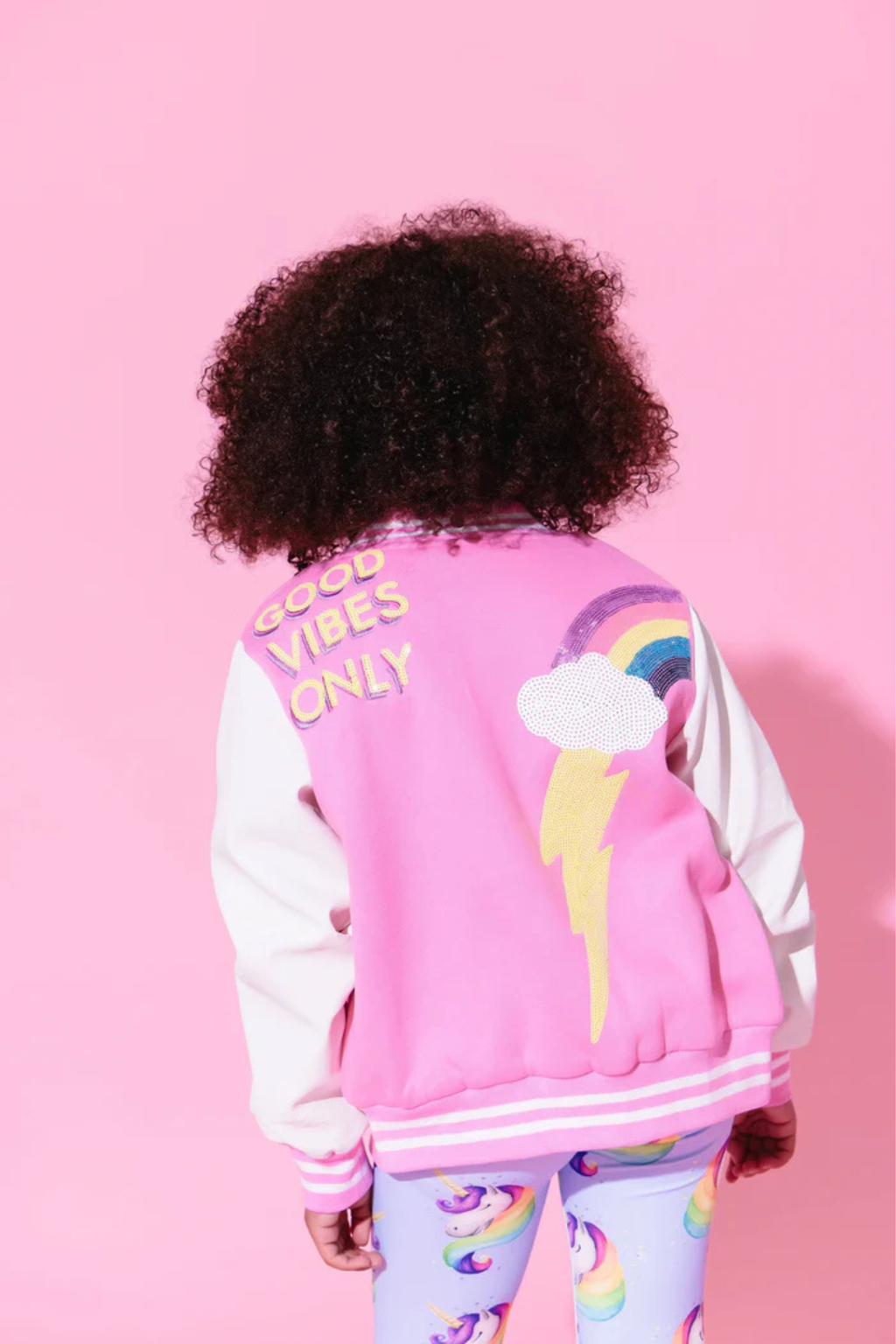 Good Vibes Varsity Bomber Jacket