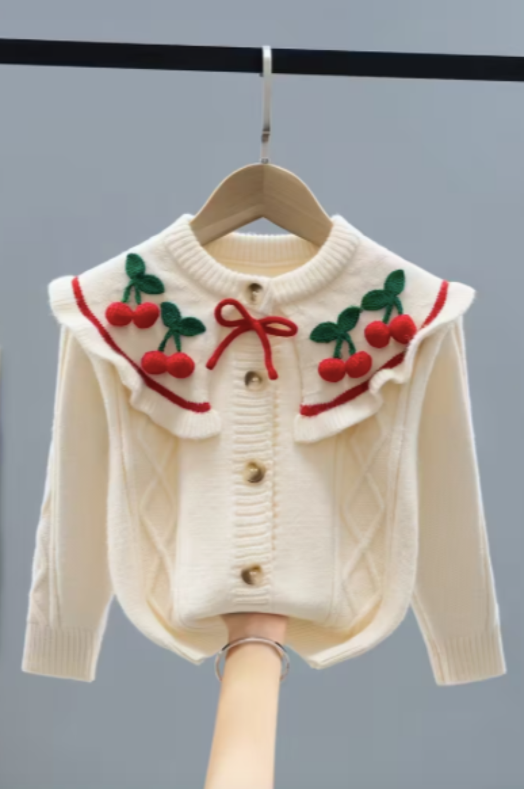 Cherry Christmas Cardigan