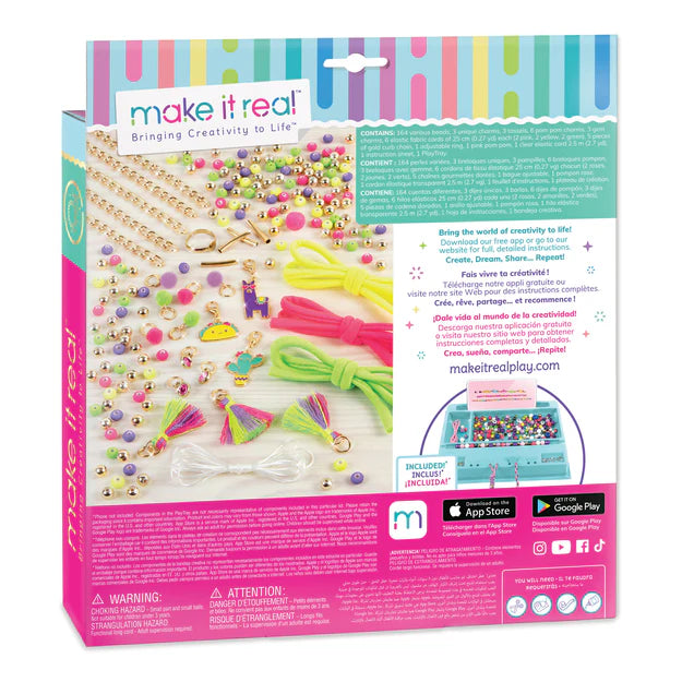 Neo-Brite Chains & Charms Bracelet