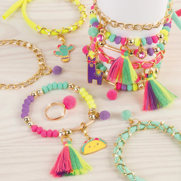 Neo-Brite Chains & Charms Bracelet