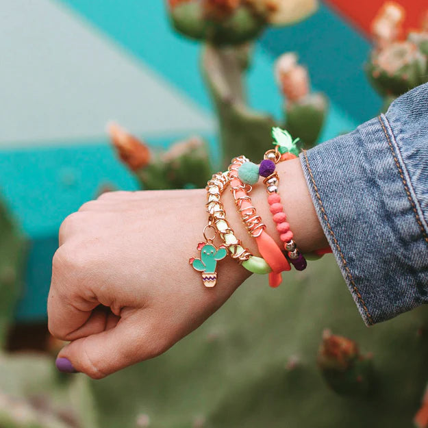 Neo-Brite Chains & Charms Bracelet
