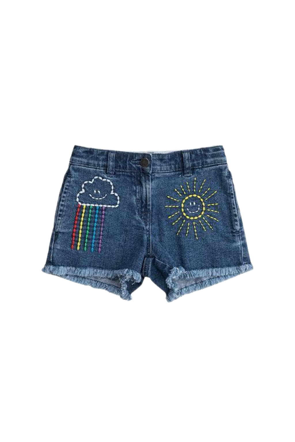 Rainbow Denim Shorts