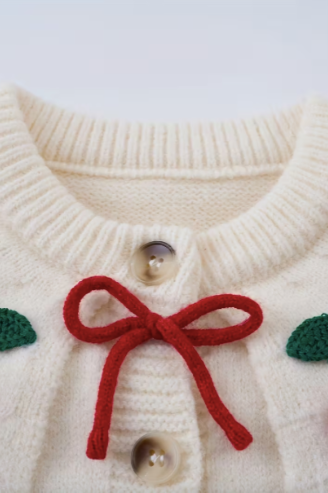 Cherry Christmas Cardigan