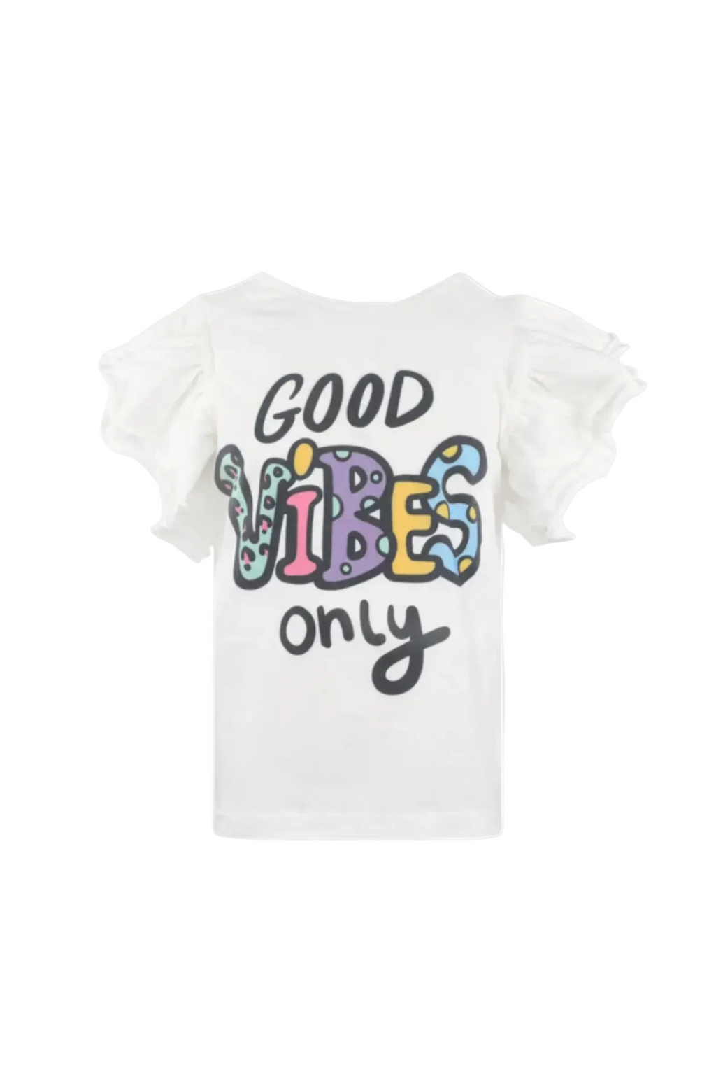 Good Vibes Only Ruffle T-Shirt