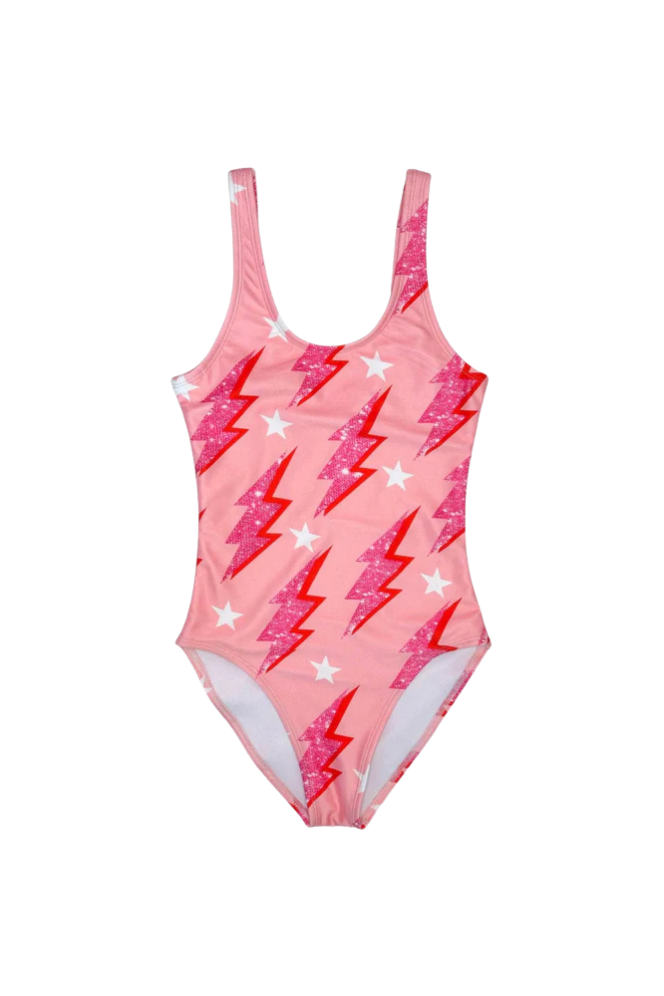 Shiny Sugar Flash Swimsuit Coral