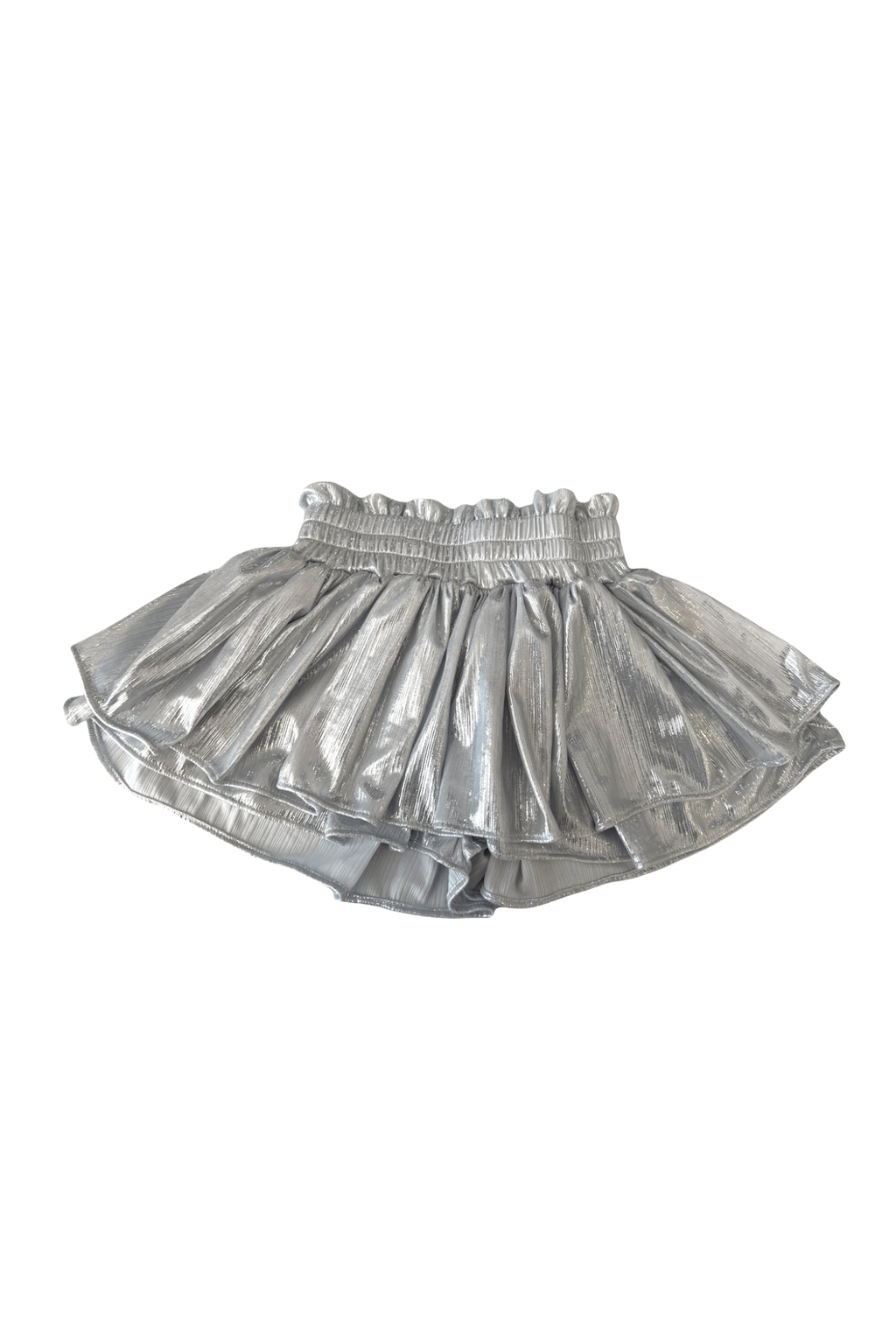 Metallic Silver Skirt