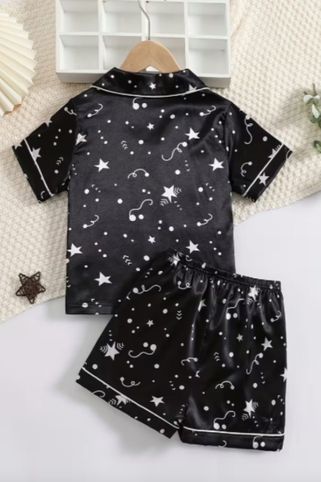 Black Pajamas with White Stars