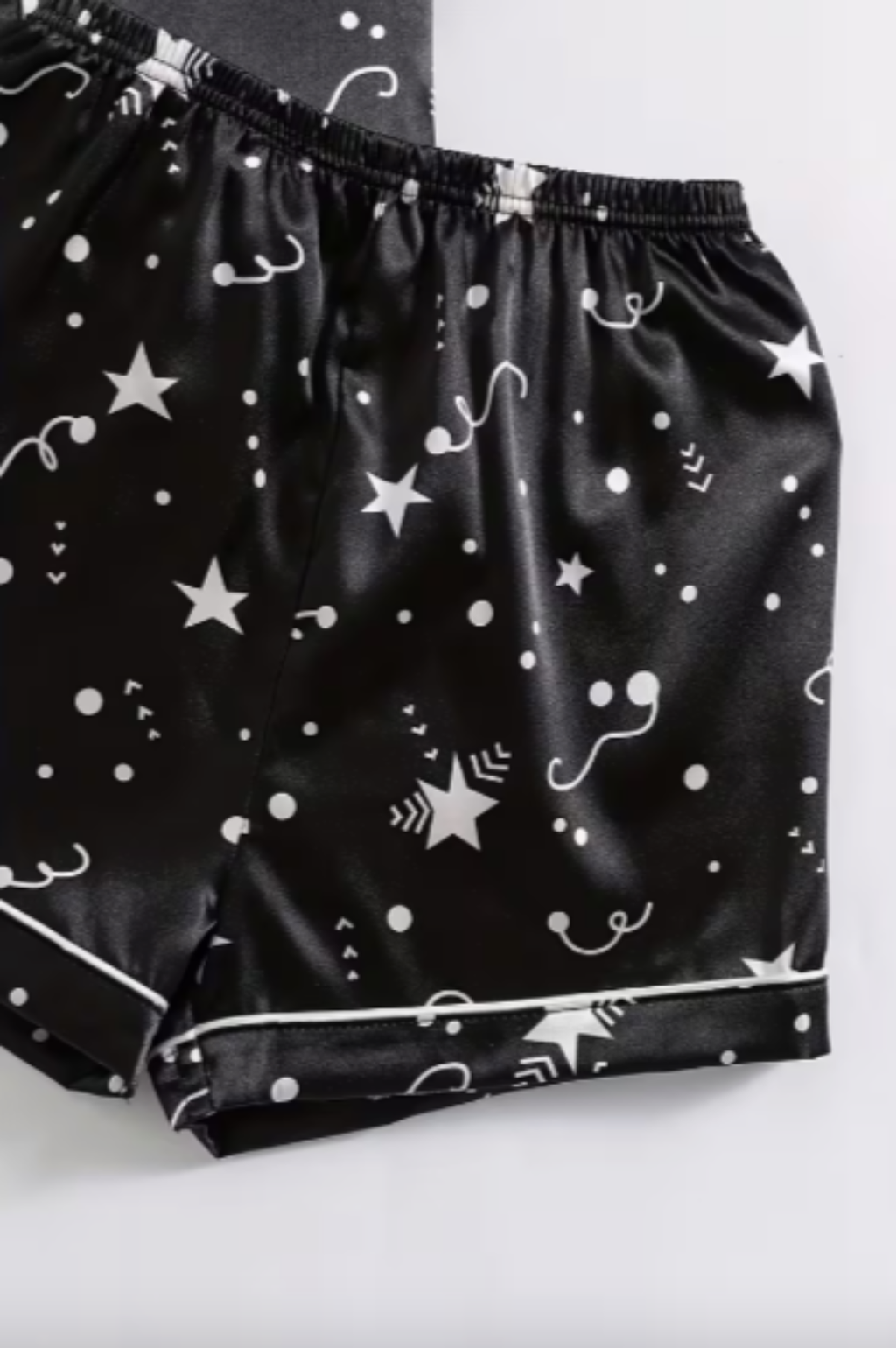 Black Pajamas with White Stars