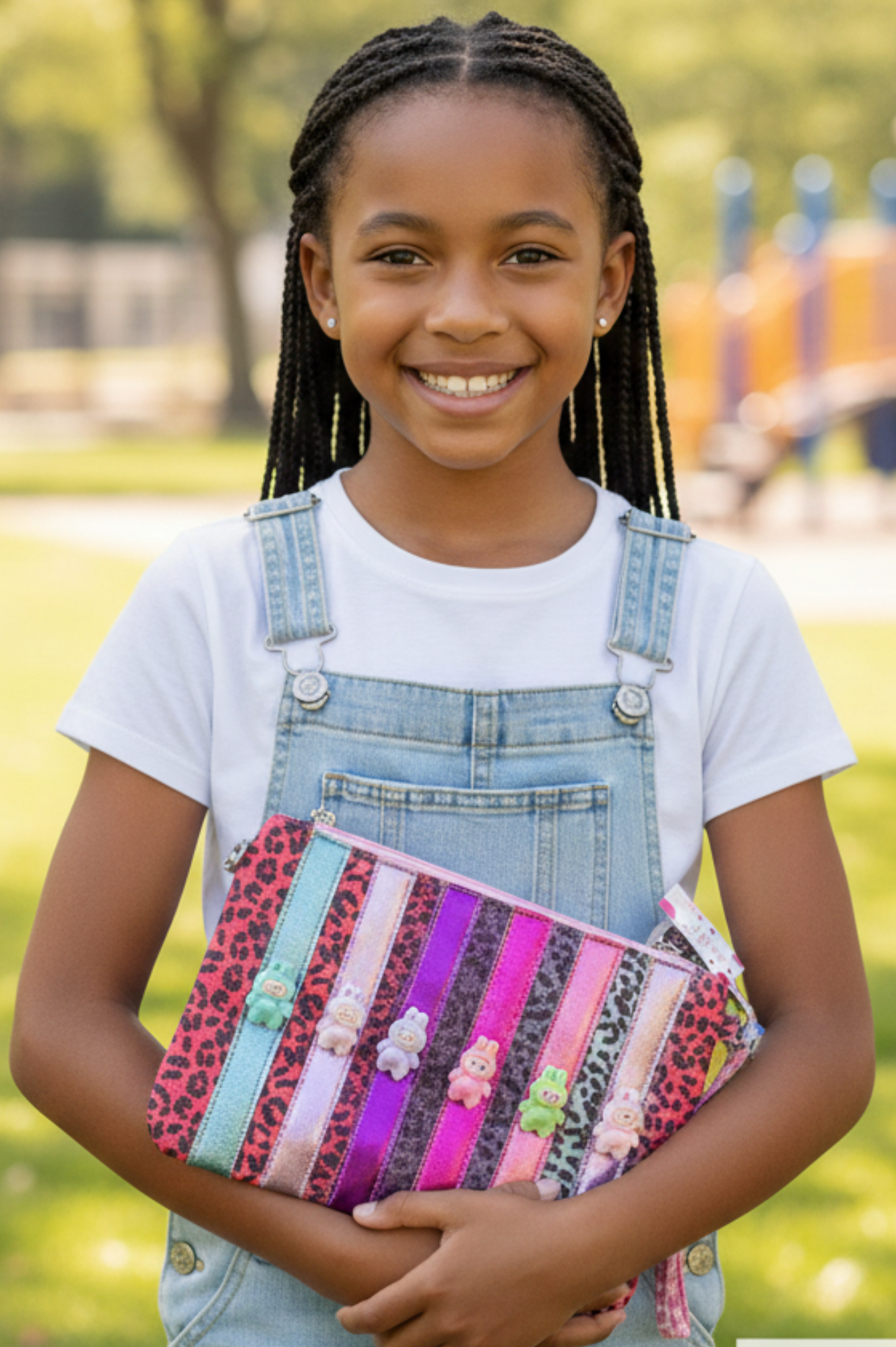 Leopard Crossbody Labubu Bag Clutch