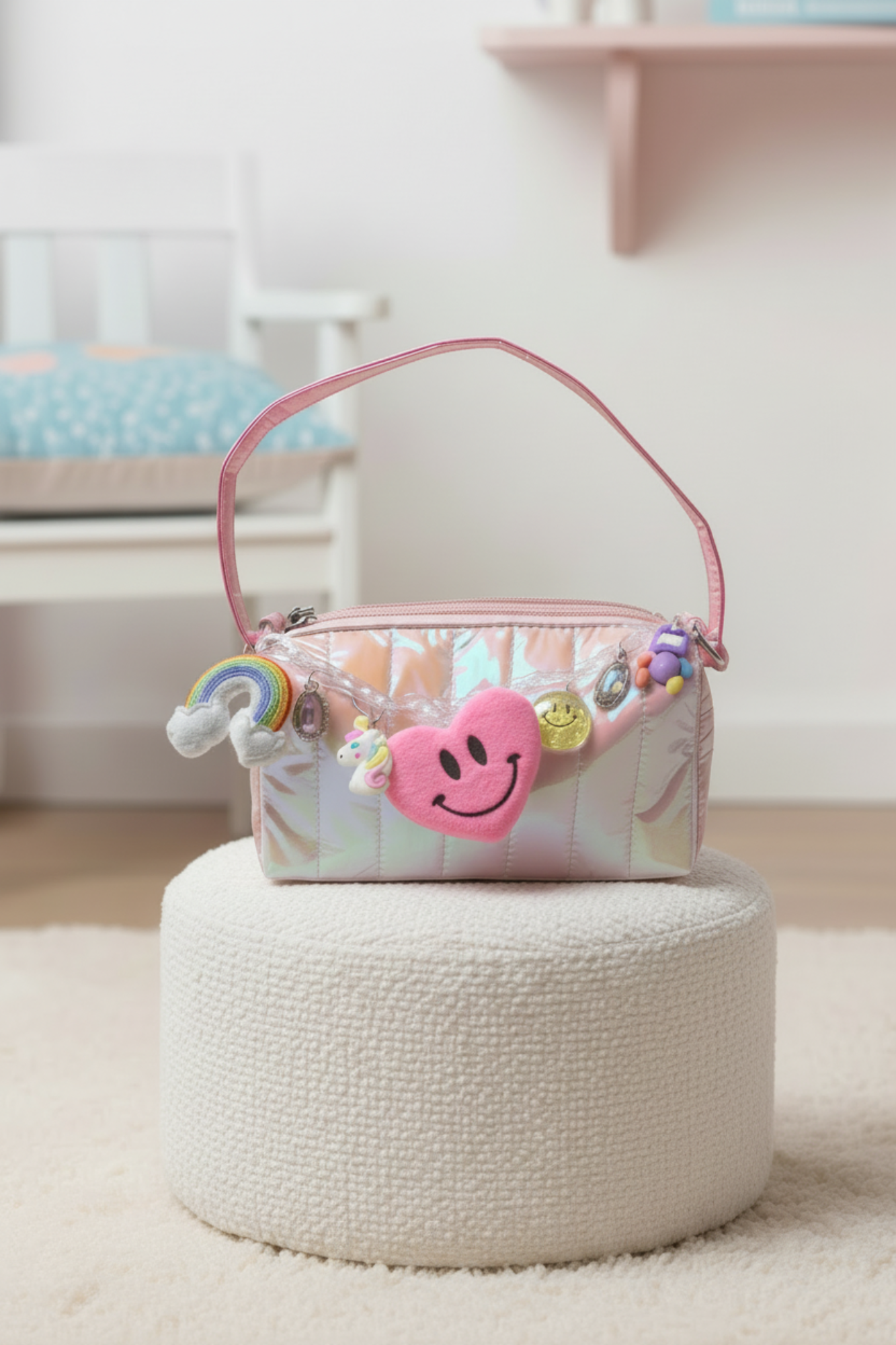 Light Pink Link Charm Bag