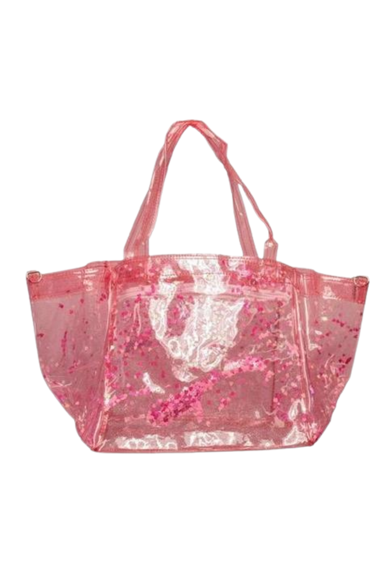 Clear Confetti Beach Bag