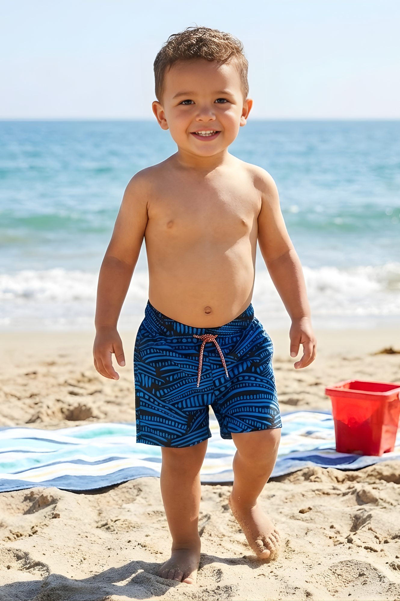 Surf Waves Swim Trunks